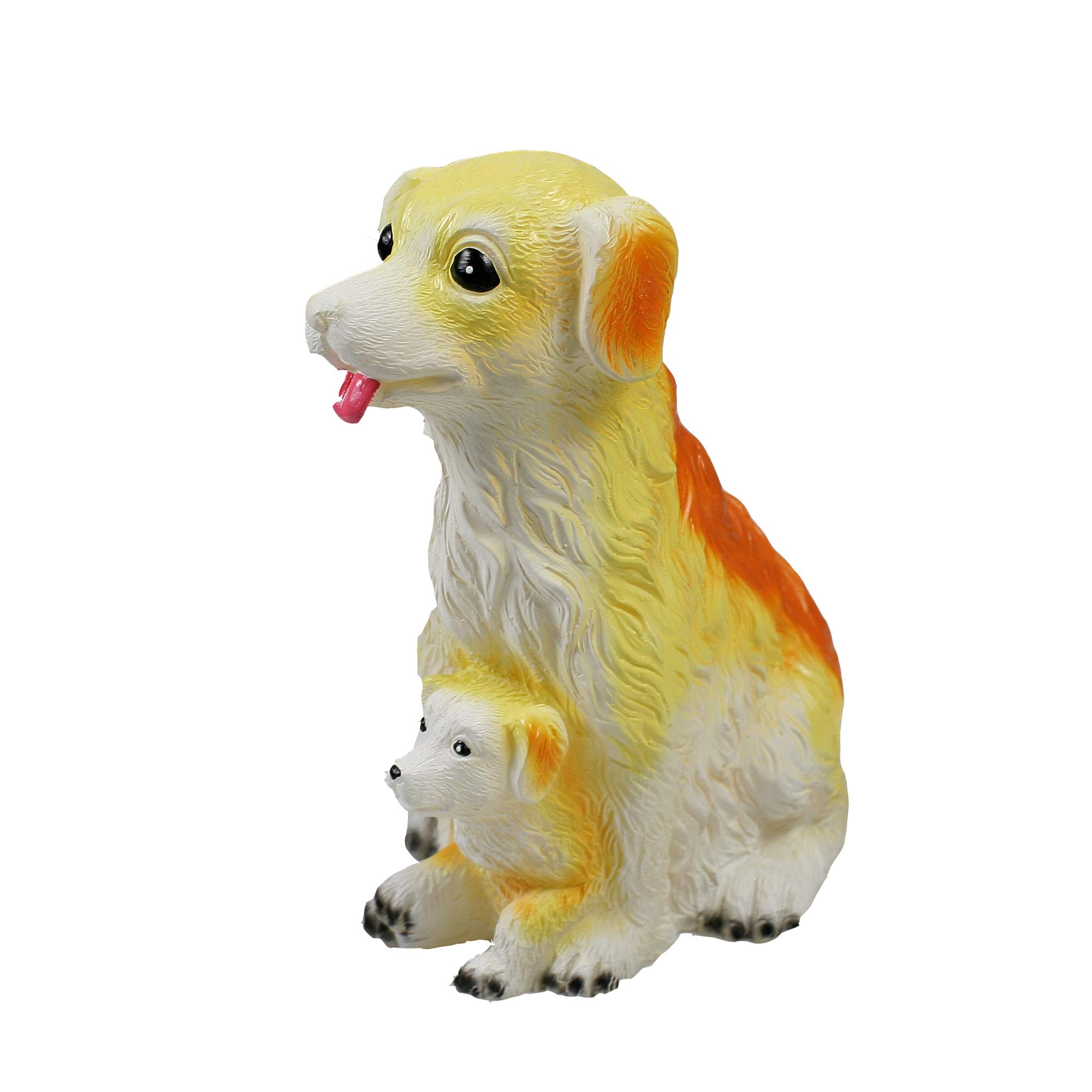 Handmade Hand-Painted Real Wax Flameless LED Dog Puppy Night Light - Battery Operated Animal Nursery Lamp with Timer, Safe for Kids' Room, Home Decor (Yellow) | Perfect for Bedtime, Nursery Decor & Cozy Ambiance