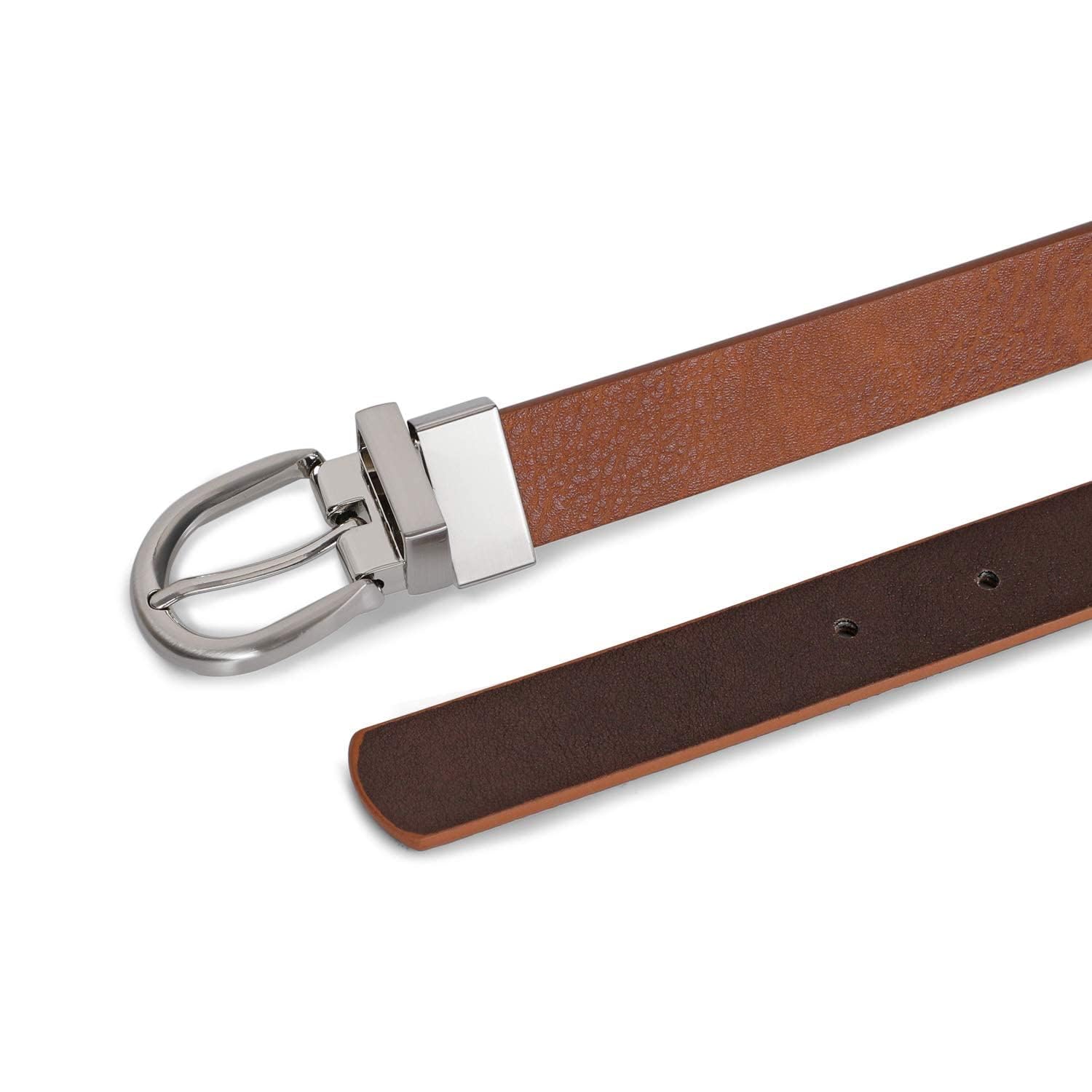 SUOSDEY Reversible Leather Belt for Kids - Adjustable Waistband for Boys & Girls, School Uniform & Casual Jeans - Perfect for Back to School, Daily Wear & Fashion Outfits
