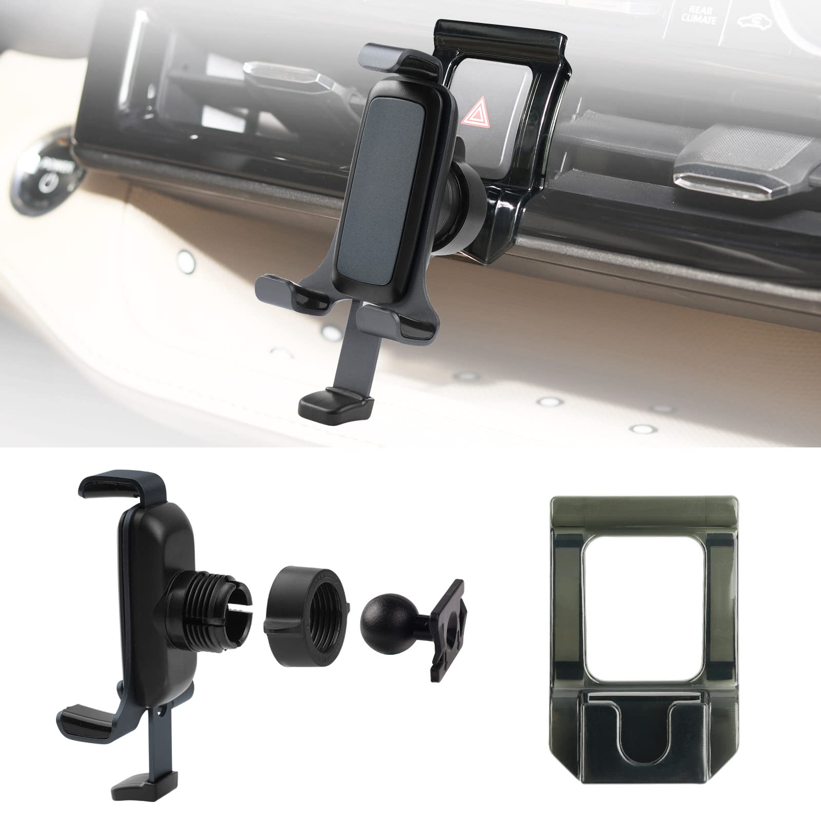 2023-2020 Toyota Highlander Car Phone Holder - Air Vent Mount Compatible with 4-7 Inch Phones & Thick Cases | Hands-Free Cell Phone Stand for Driving, Navigation & Commuting (Not for Platinum Models)