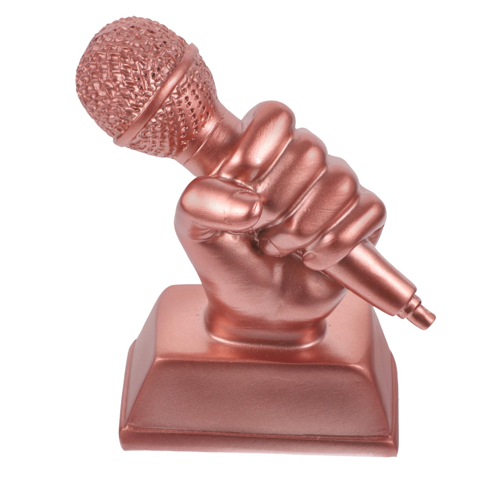 INOOMP 3-Piece Resin Trophy Set - Mini Microphone Award for Music Competition, Kids Participation Prize, Singing Contest Trophy - Perfect for Children's Events, School Awards & Home Decor