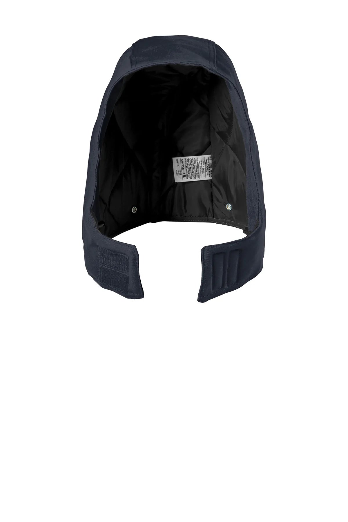 Carhartt Men's Firm Duck Active Jacket with Hood - Dark Navy - Durable Workwear for Outdoor & Construction Use