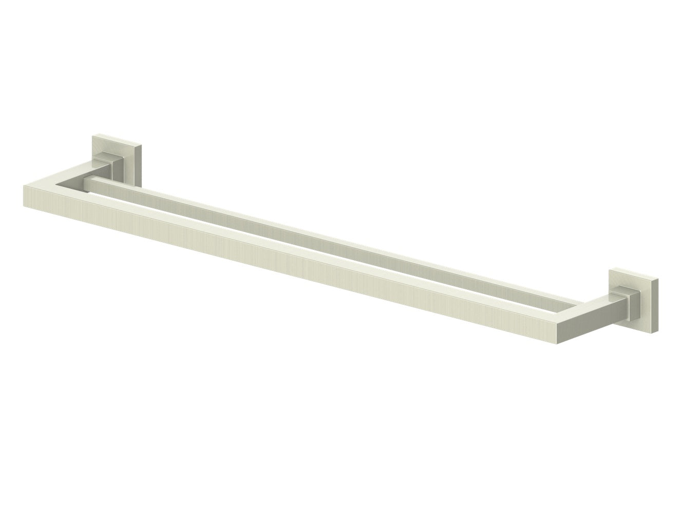 ZLINE Bliss Double Towel Rail in Brushed Nickel - 24 Inch Bathroom Towel Bar, Heavy Duty Stainless Steel, Wall Mounted for Bath, Kitchen & Laundry Room Organization