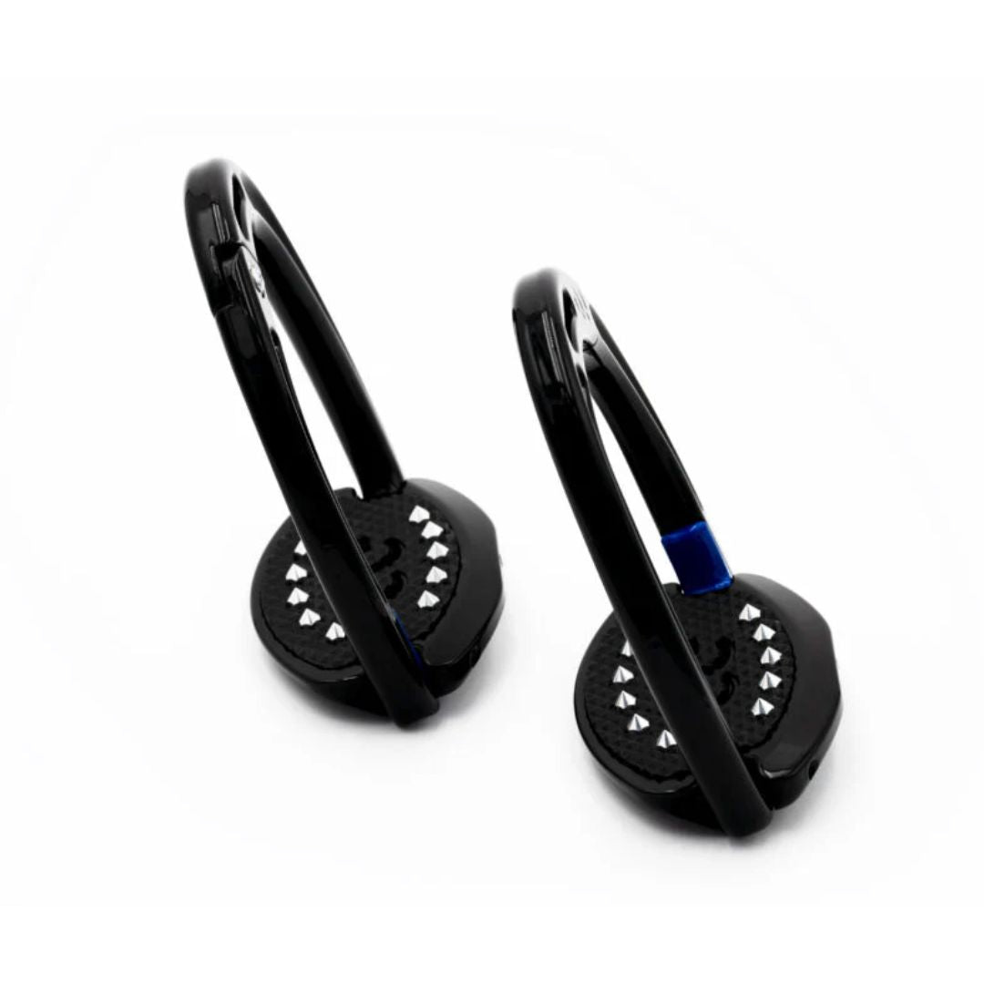 Equus Elite Escape Slant Stirrups - Premium Stainless Steel Horse Riding Stirrups for Western & English Equestrian | Perfect for Trail Riding, Dressage & Jumping