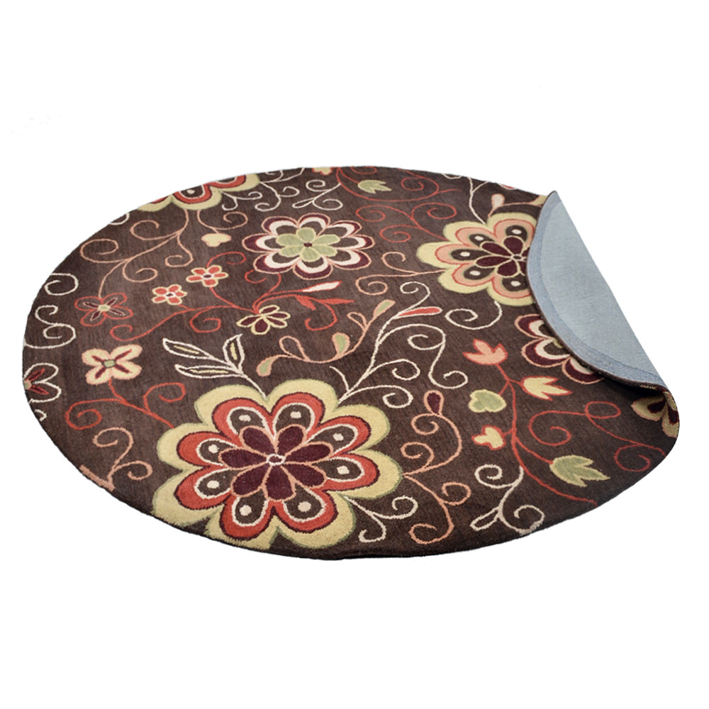 Hand Tufted Dogwood Floral Area Rug - Soft Non-Slip Living Room Bedroom Decor for Home & Office