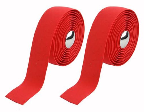 Premium EVA Cork Handlebar Tape for Bikes - Red, Comfortable & Durable Grip for Road Bikes, Mountain Bikes, Fixie, Track & Beach Cruisers - Ideal for Long Rides, Commuting & Off-Road Cycling