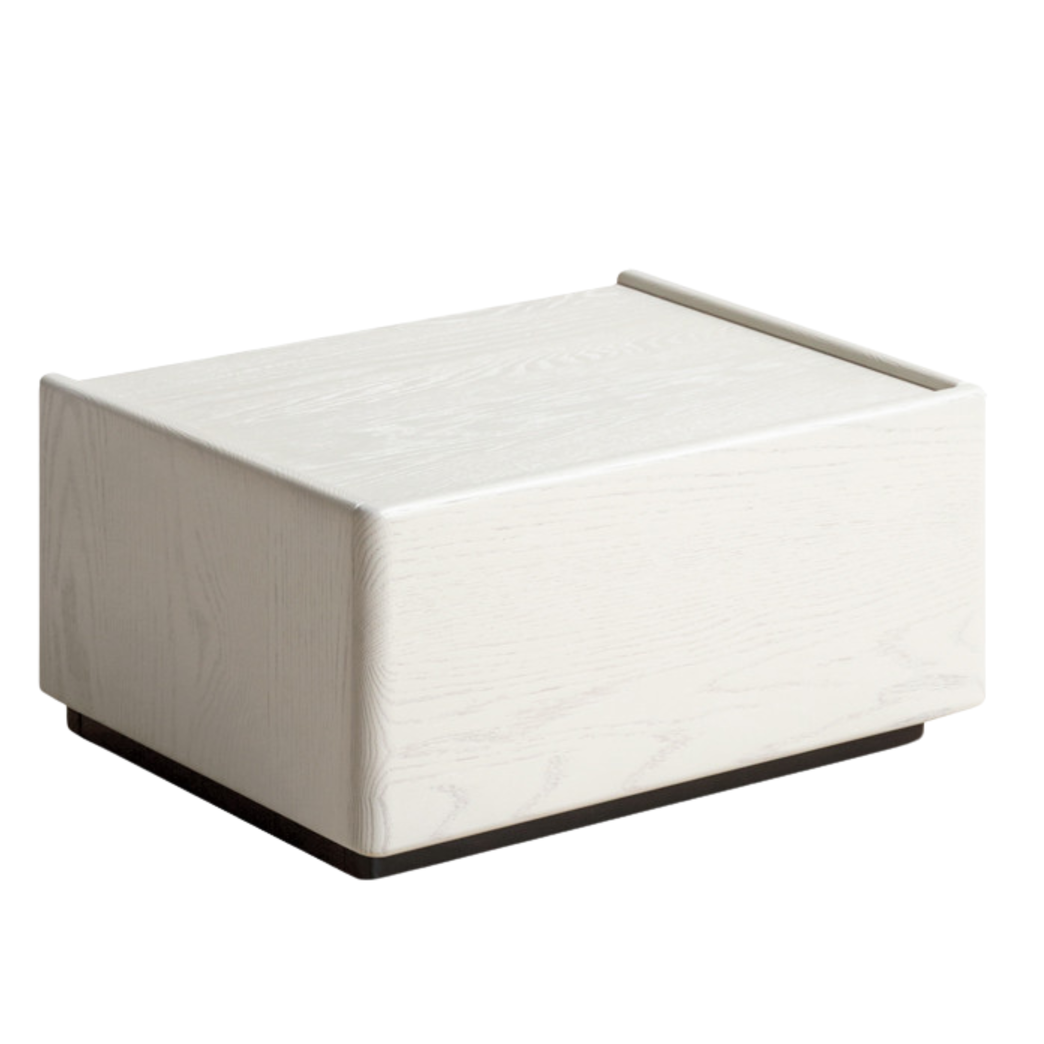 Solid Oak Wood Side Table - Light Luxury Nightstand for Living Room, Bedroom, or Office - Modern End Table with Sturdy Construction & Natural Wood Grain