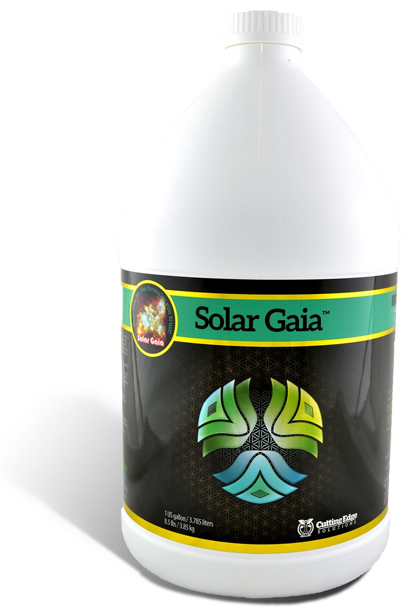 Cutting Edge Solutions Solar Gaia Organic Liquid Fertilizer - 1 Gallon for Indoor & Outdoor Plants, Gardens, and Lawns
