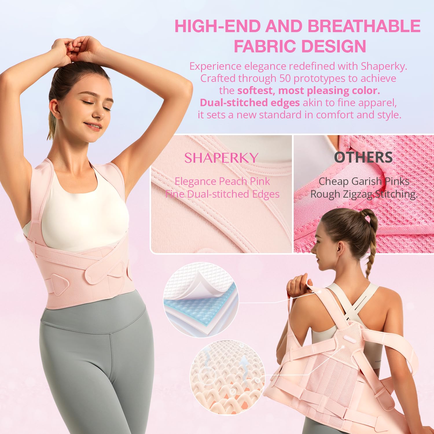 Posture Corrector for Women & Men - Adjustable Back Brace for Full Back Support & Shoulder Straightener (Medium) - Improve Posture for Office, Driving & Daily Activities