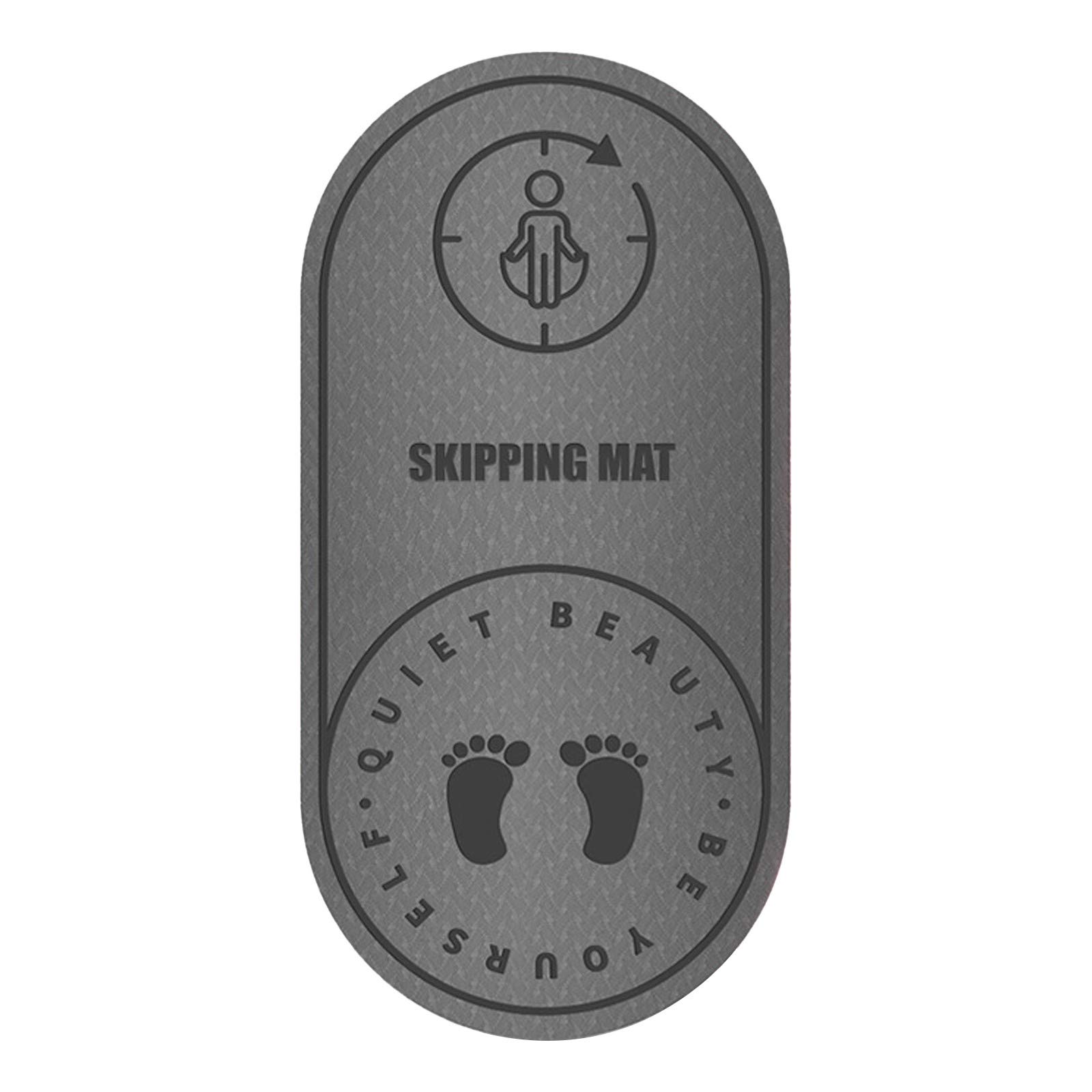 Zerlibeaful Noise Reducing Yoga Mat - Non-Slip Cork Floor Mat for Home Fitness, Yoga & Jump Rope - 42 Birds Pattern Grey Exercise Mat - Perfect for Quiet Workouts, Apartment Living & Studio Yoga Sessions