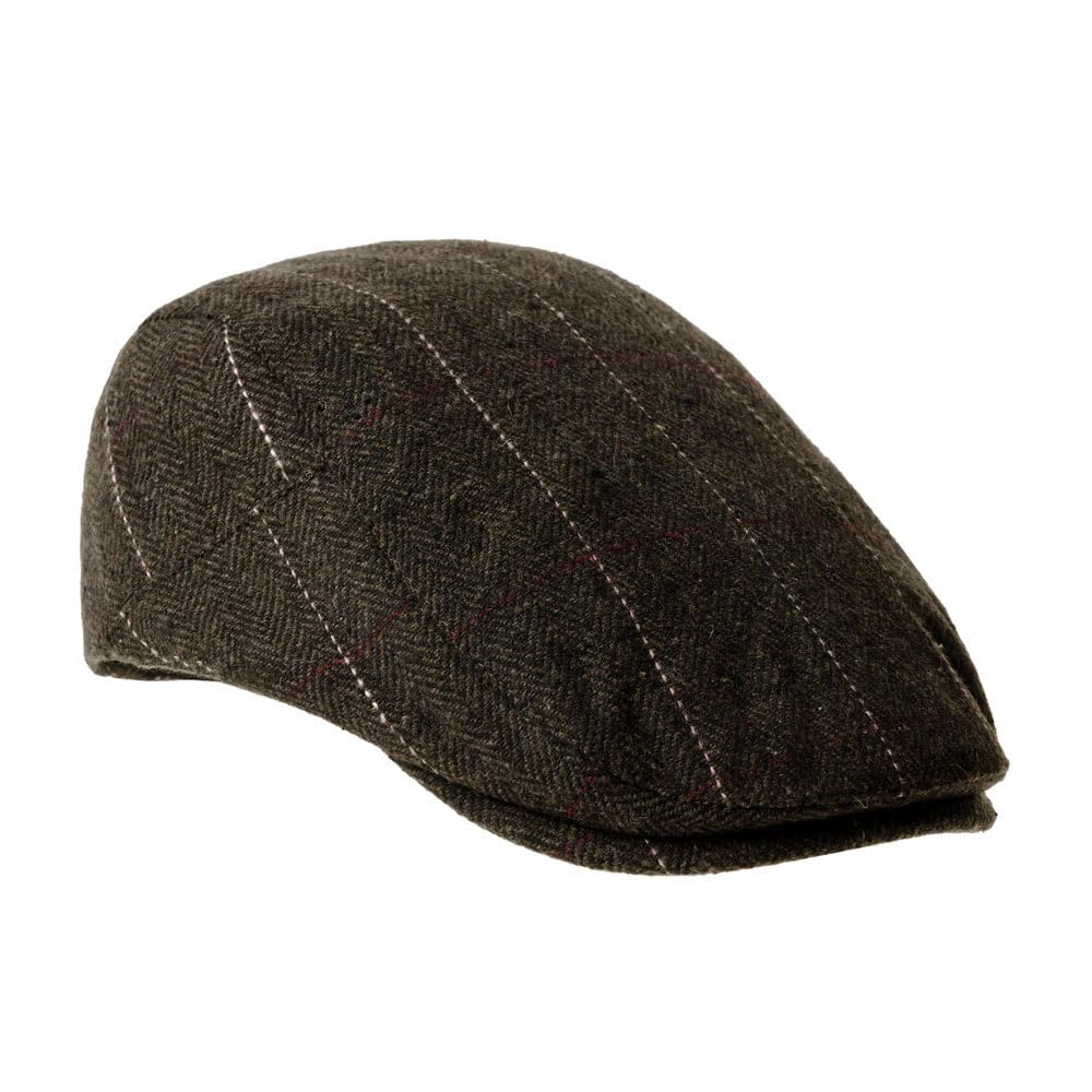 WITHMOONS Wool Blend Flat Cap - Classic Herringbone Ivy Gatsby Hat for Men (YZ30100) | Vintage Style Newsboy Cap for Casual Wear, Outdoor Activities & Fashion Accessories
