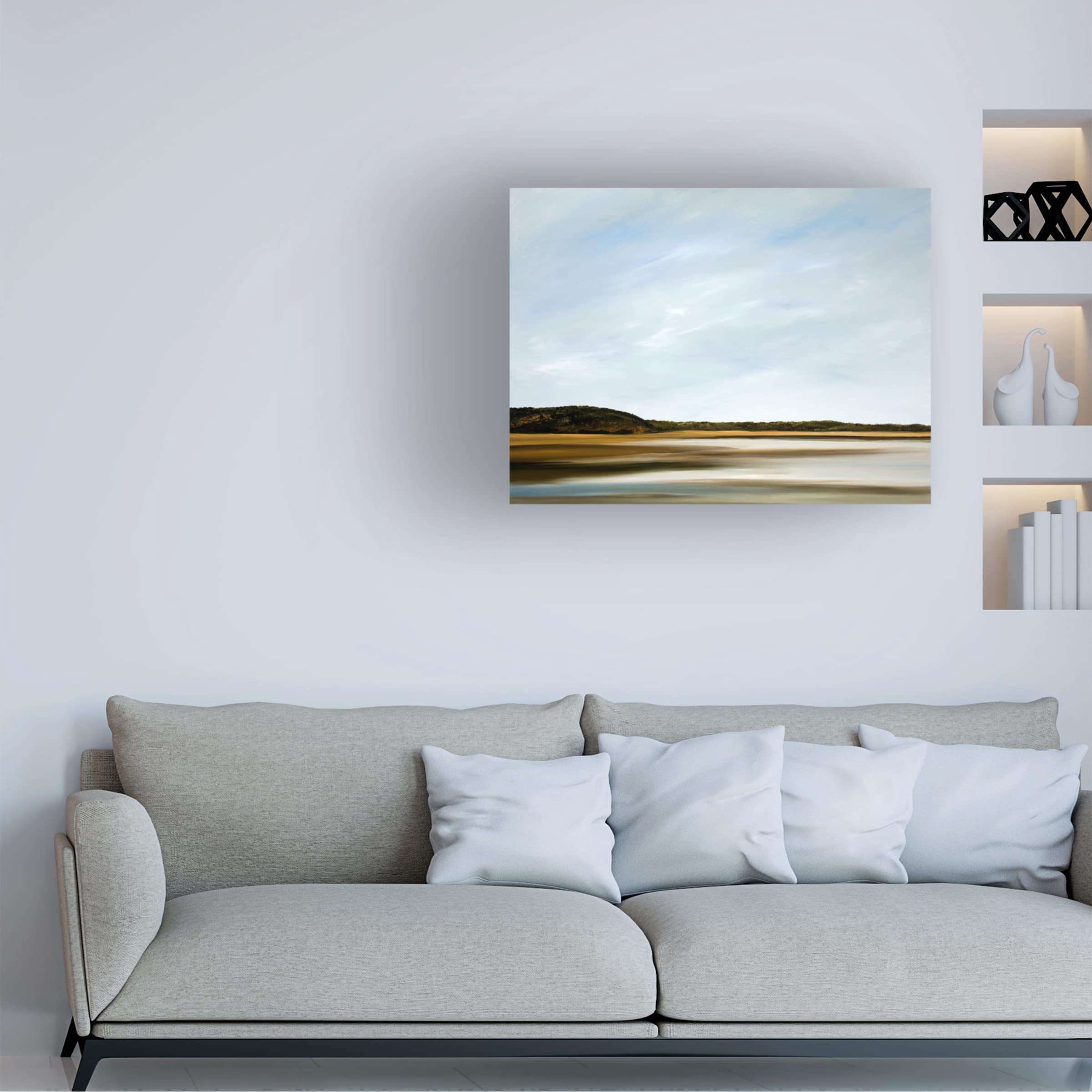 Trademark Fine Art 'Perception' Canvas Wall Art by Rick Fleury - Modern Abstract Painting for Living Room, Bedroom & Office Decor
