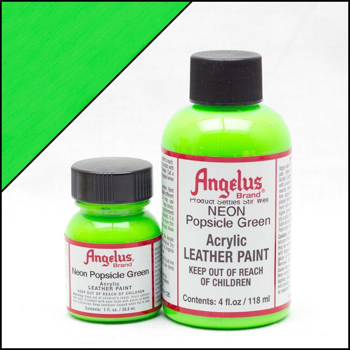 Angelus Neon Green Leather Paint for Shoes, Bags & DIY Crafts – Vibrant, Long-Lasting & Waterproof – Perfect for Customizing Sneakers, Handbags & Leather Accessories