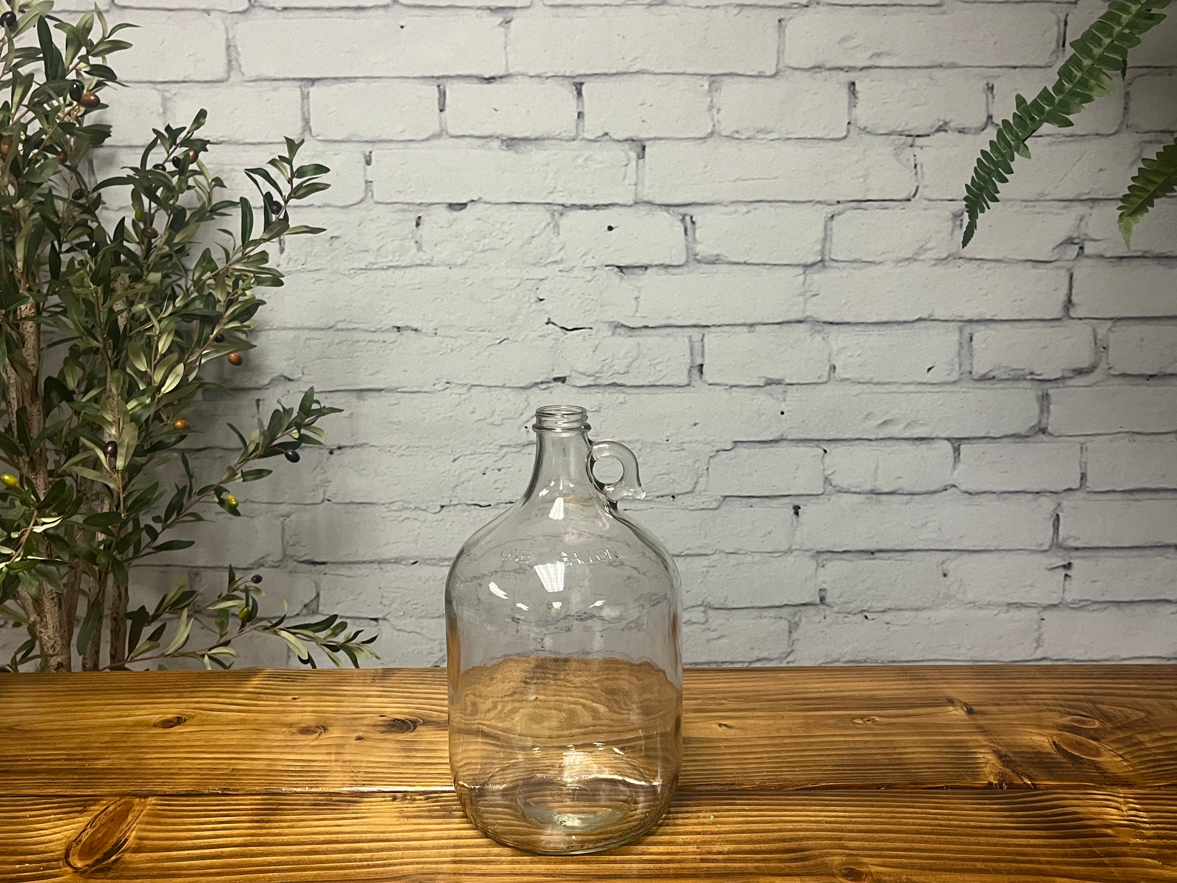 1 Gallon Glass Jug with Airtight Cap - Premium Large Glass Container for Home Brewing, Fermenting, Storage & Dispensing - Ideal for Kombucha, Wine, Beer, Juice & Water