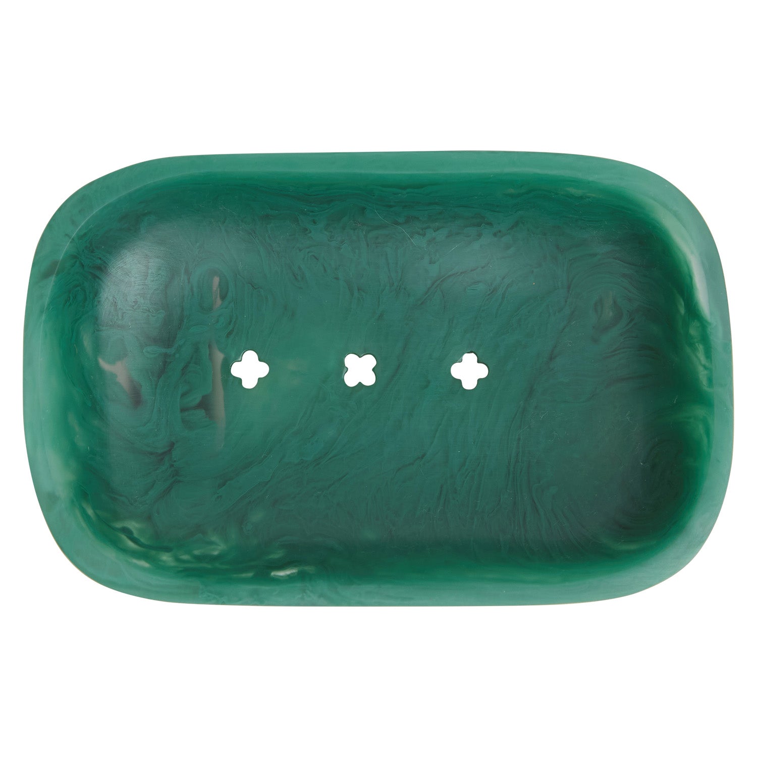 Daja Soap Dish with Drainage - Rustic Forest Design for Bathroom, Kitchen Sink & Shower Organizer - Ceramic Soap Holder for Bar Soap, Sponge & Beauty Products