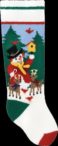 Christmas Stocking Knitting Kit - DIY Snowbird Holiday Stocking Set for Handmade Gifts | Perfect for Christmas Decorations, Holiday Crafting & Festive Home Decor