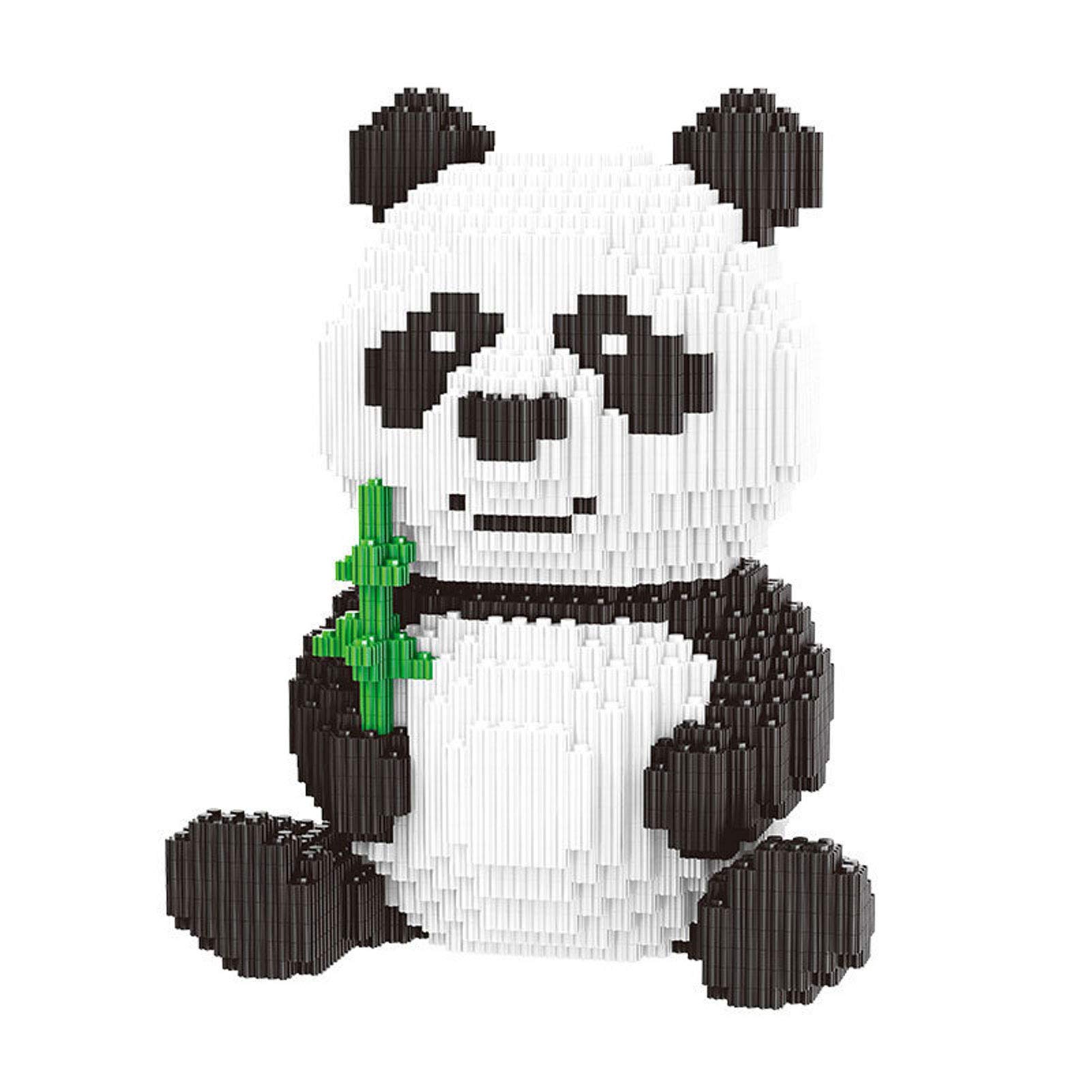 Massage-AED Nanoblock Animals - DIY 3689-Piece Panda Building Set, 3D Educational STEM Toys for Kids | Creative Model Building Blocks for Home Decoration & Gift Giving