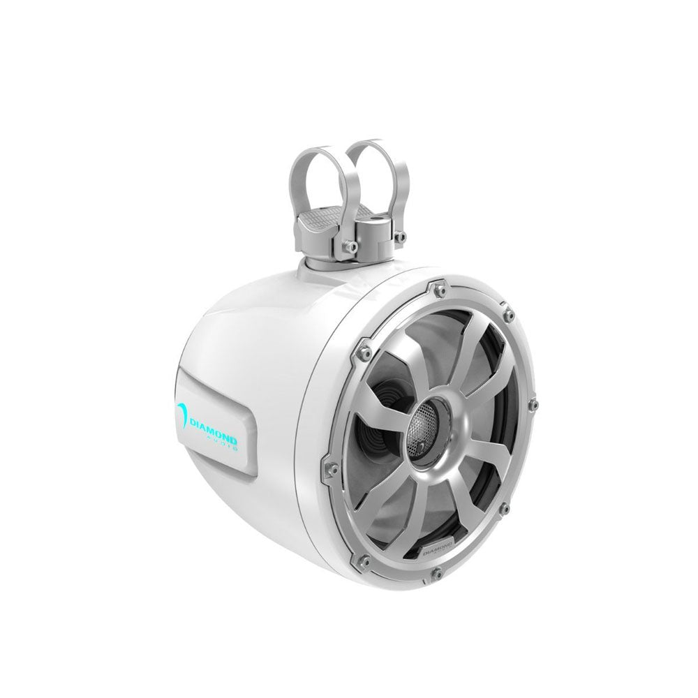 Diamond Audio POD10F4W 10-Inch 2-Way Speaker Tower - High Performance Home Audio System (White) | Perfect for Home Theater, Party & Outdoor Entertainment