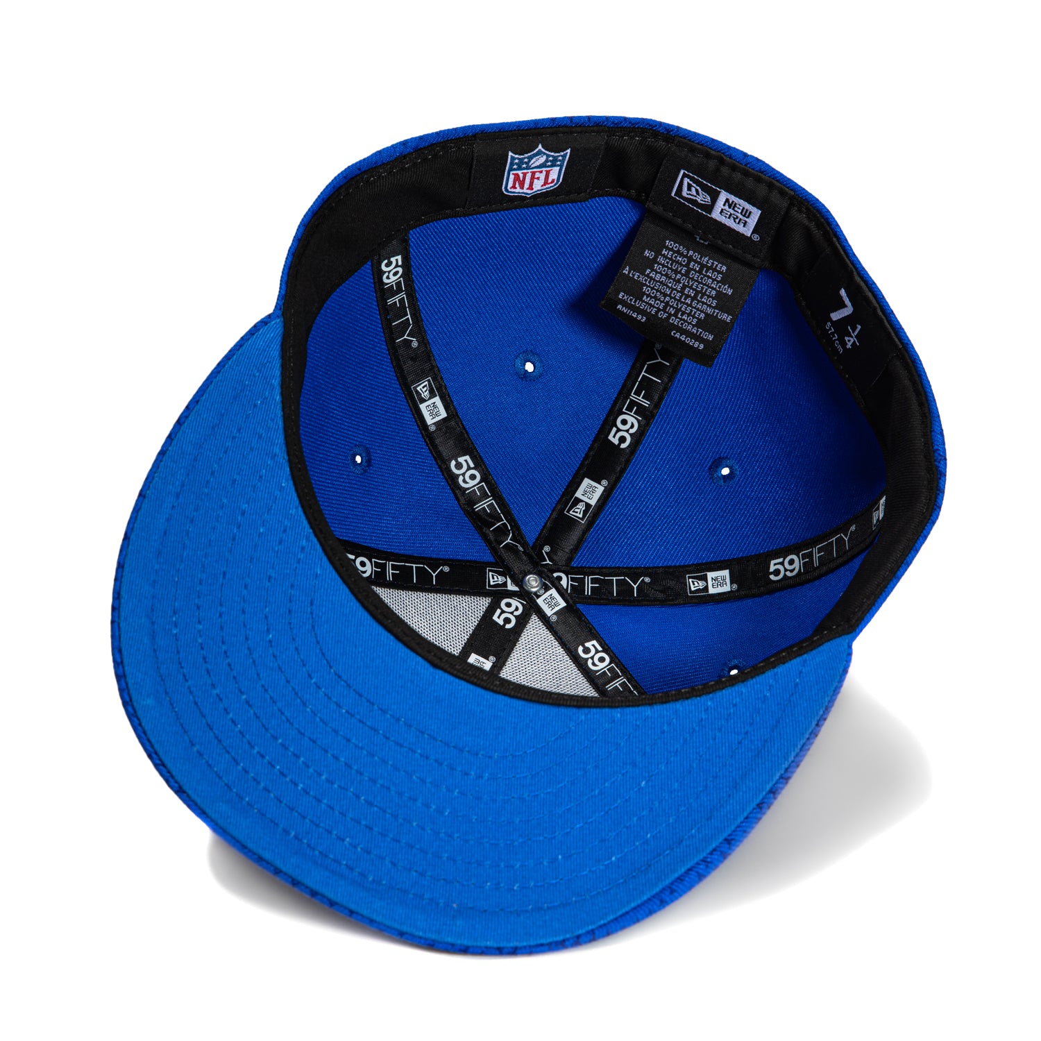 New Era 59Fifty 2024 Los Angeles Rams NFL Sideline Patch Snapback Hat - Royal Blue - Official NFL Licensed Cap for Football Games & Fan Gear