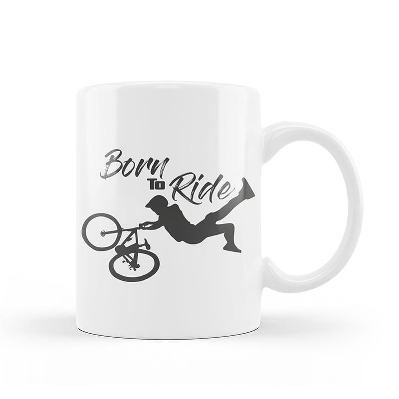 Born to Ride Motivational Coffee Mug - Inspirational Motorcycle Rider Gift for Men & Women - Perfect for Bikers, Coffee Lovers & Office Use