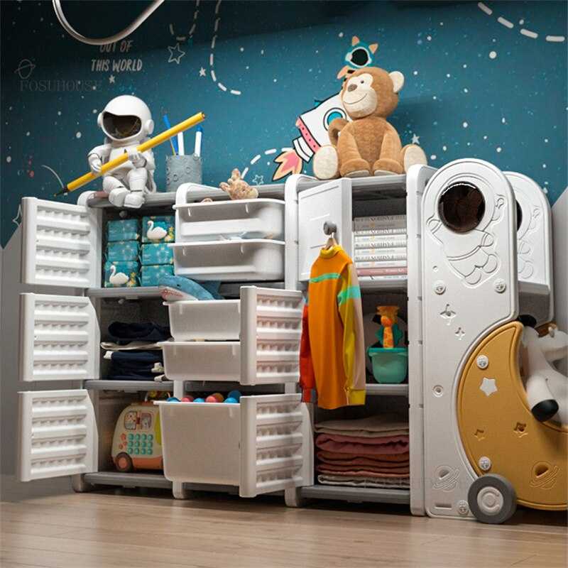 Astronaut-Themed Toy Storage Organizer for Kids - Keep Playroom & Bedroom Tidy - Perfect for LEGO, Stuffed Animals & Action Figures Storage