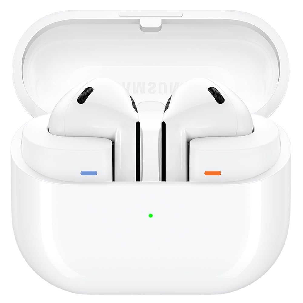 SAMSUNG Galaxy Buds3 (2024) Wireless Earbuds - IPX7 Waterproof, AI Real-Time Translation, Bluetooth 5.4, Hi-Fi Sound with Active Noise Cancelling, Touch Control - White (Renewed) | Perfect for Travel, Workouts & Multilingual Communication