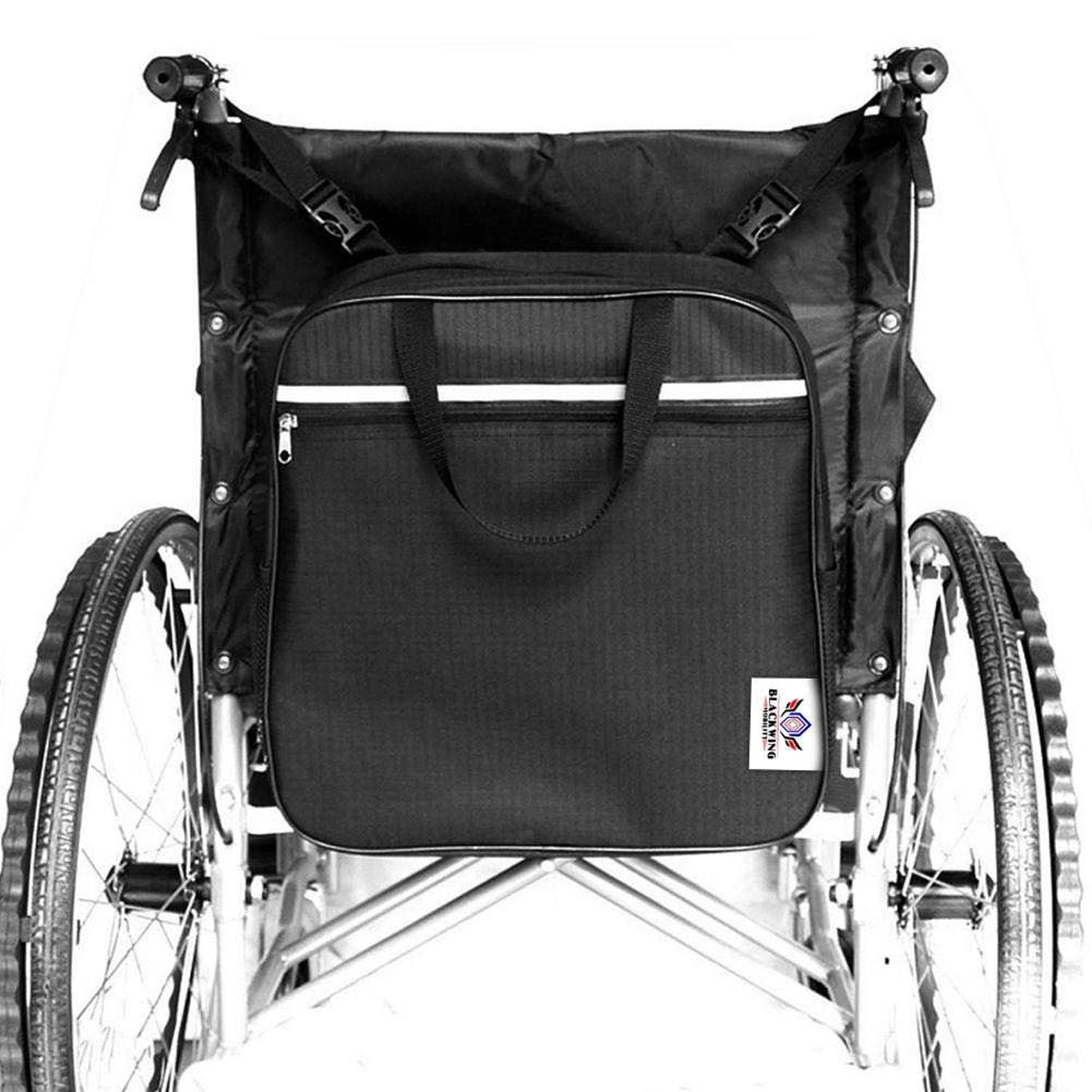 Durable Polyester Wheelchair Accessory Bag - Waterproof Storage Pouch for Travel, Daily Use & Mobility Needs | Fits Most Wheelchairs | Perfect for Shopping, Outings & Medical Supplies