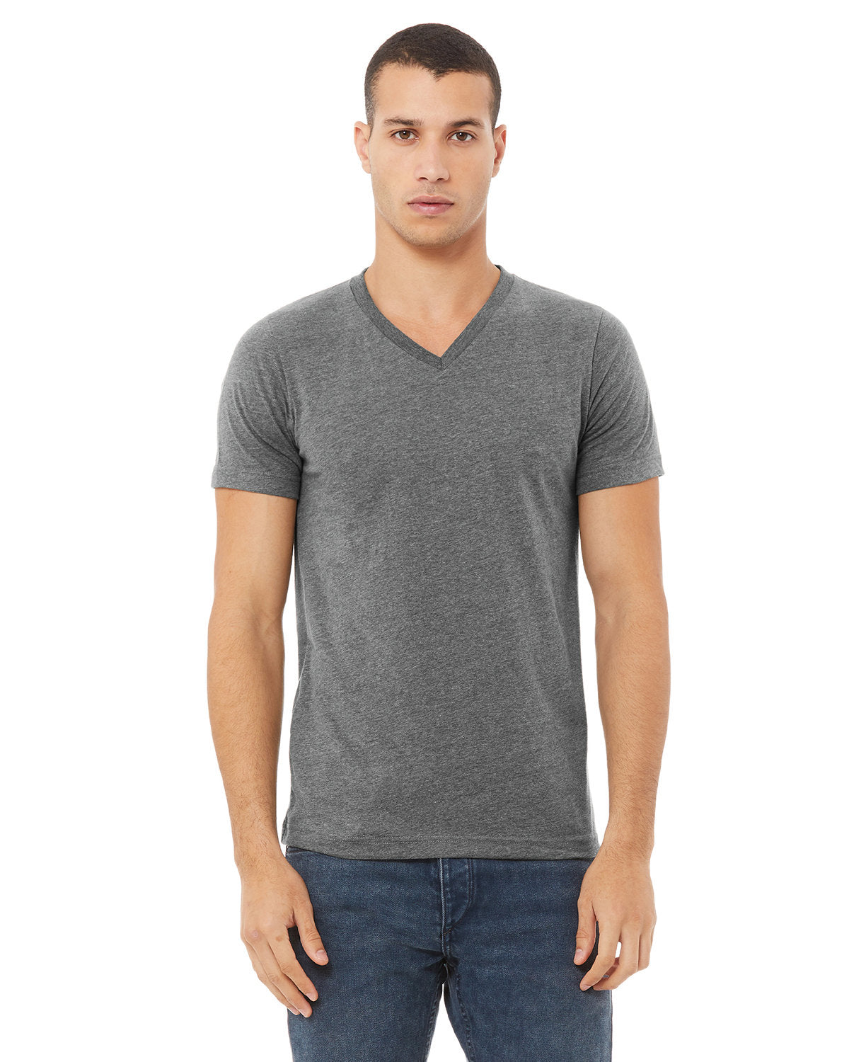 Bella + Canvas 3005 Unisex Jersey Short Sleeve V-Neck T-Shirt - Soft Cotton Tee for Men & Women - Perfect for Casual Wear, Screen Printing, and Everyday Outfits
