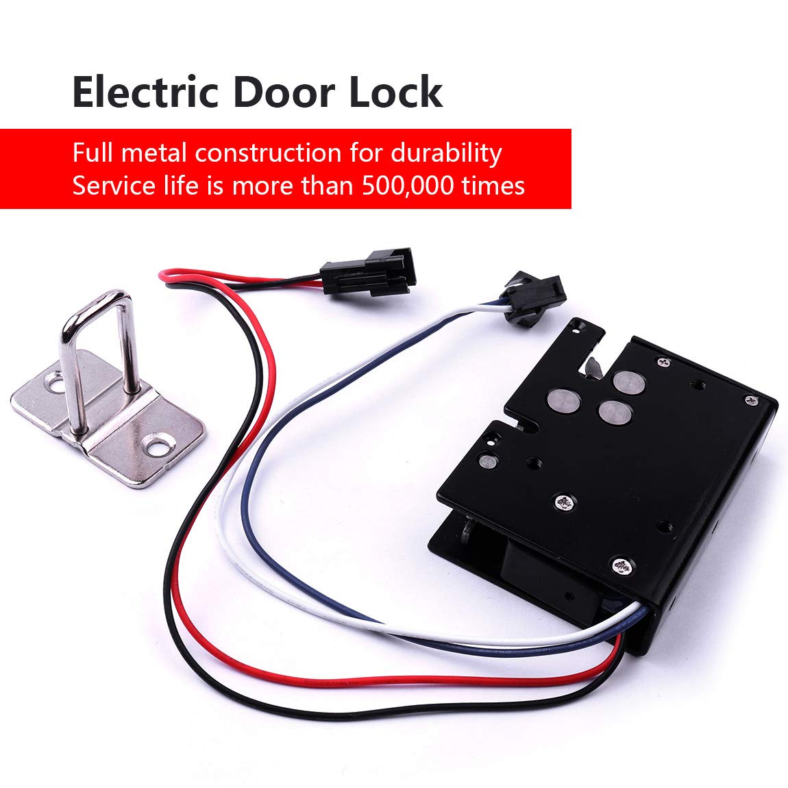 ATOPLEE 12V Electronic Cabinet Lock - Heavy Duty Carbon Steel Solenoid Lock for Drawers, Cabinets & Lockers (56x43x15mm) | Secure Home Office, Retail & Storage Spaces