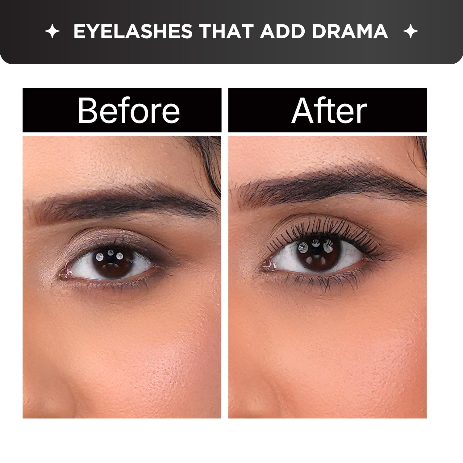 BELLAVITA Intense Drama Waterproof Mascara 8ml - Lengthening & Volumizing Mascara with Curl Lock Formula | Smudge-Proof, Waterproof, Jet Black | Perfect for Daily Wear, Night Out, and Special Occasions
