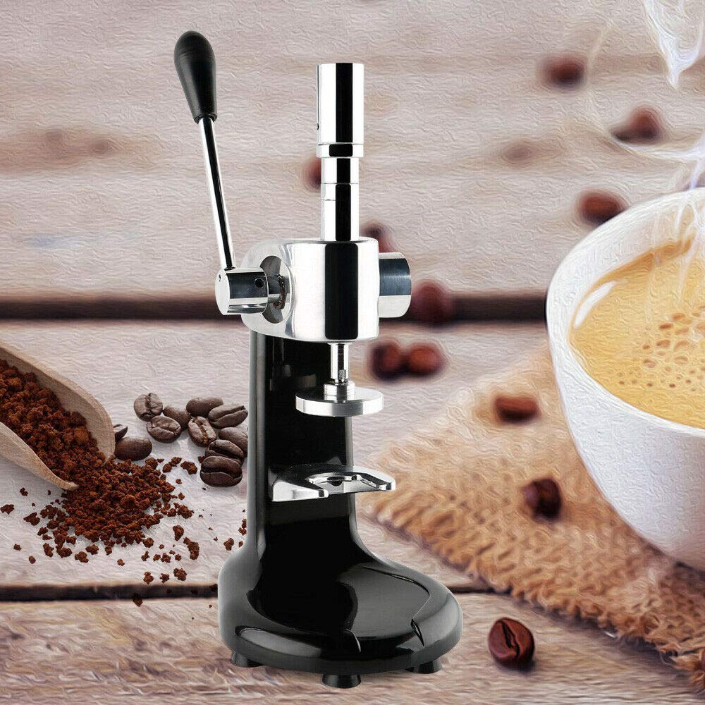 Premium 57.5mm Stainless Steel Manual Espresso Coffee Tamper - Professional Coffee Powder Press for Barista & Home Use - Perfect for Espresso Machines in Cafes & Kitchens
