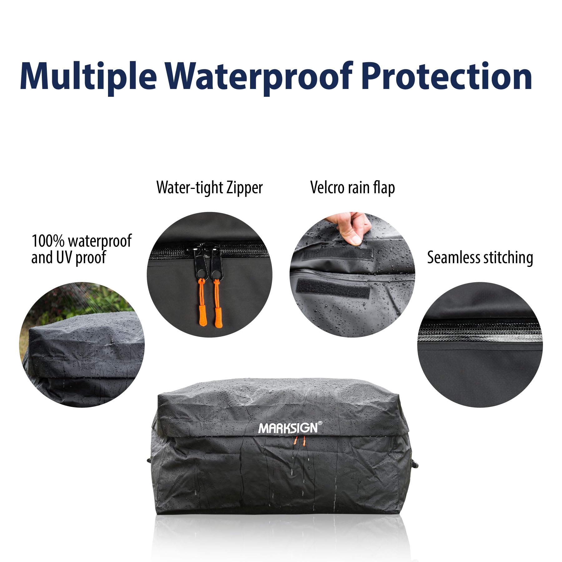 **Waterproof Truck Bed Bag with Cargo Net – 26 Cubic Feet (51