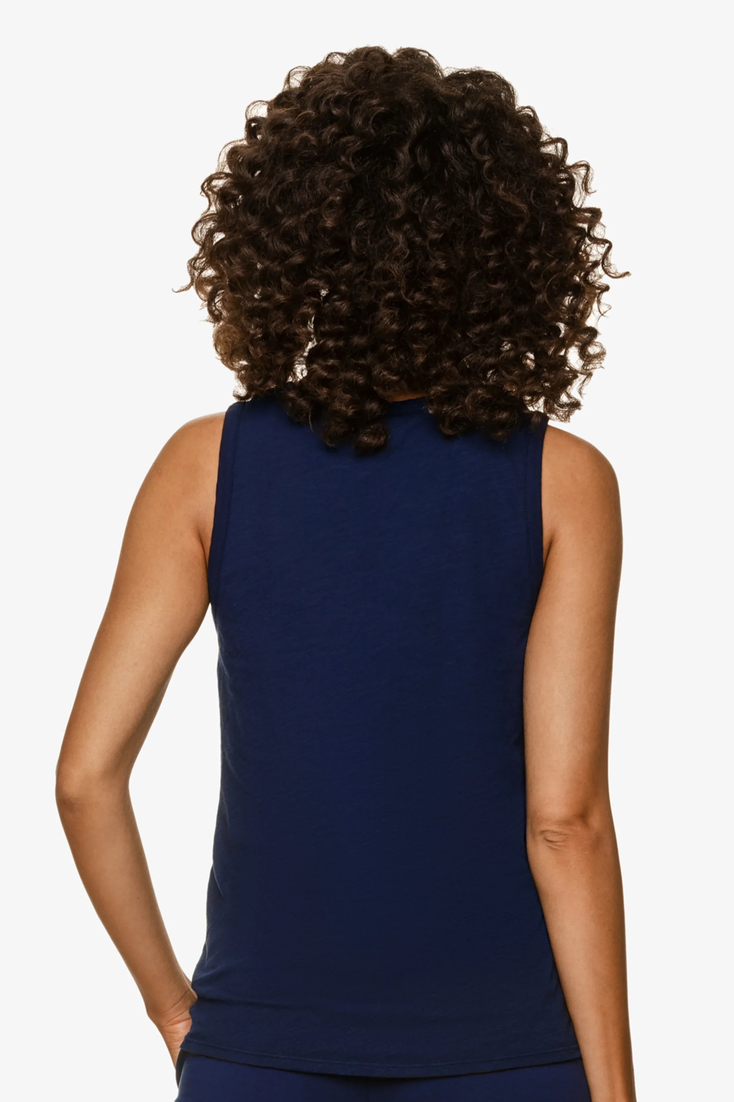 Classic Navy Blue Tank Top for Women - Comfortable Cotton Casual Shirt for Summer, Gym, and Everyday Wear