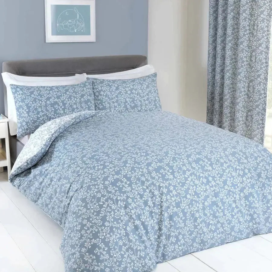Sade Duvet Cover Set - Soft & Breathable Queen Size Blue Bedding Set for Comfortable Sleep | Perfect for Master Bedroom, Guest Room & Dorm Decor