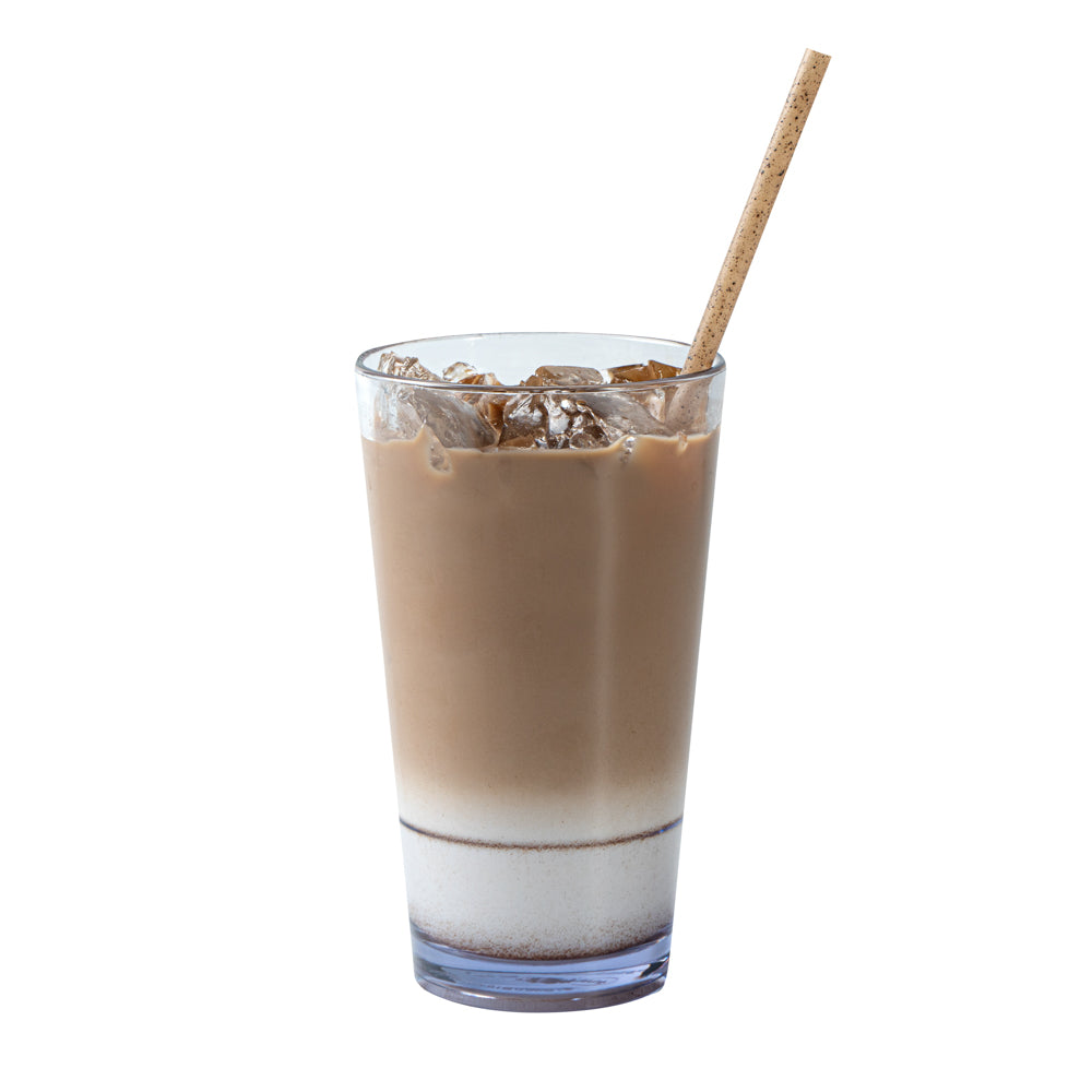 Eco-Friendly Compostable Brown PLA Plastic & Coffee Ground Straws - 8 1/4 Inch, 100 Count Box - Perfect for Restaurants, Cafes & Sustainable Parties