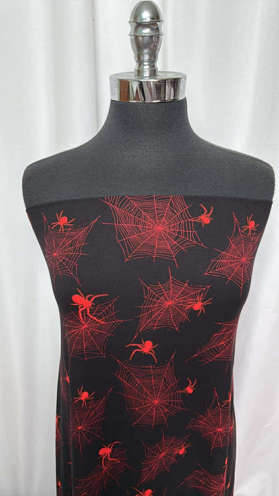 Orange & Black Double Brushed Poly Spandex Fabric - 2 Yard Cut for DIY Leggings, Activewear & Dance Costumes | Soft Stretch Material for Sewing Projects