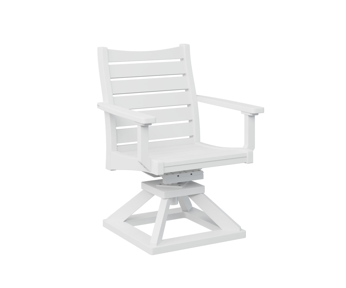 Berlin Gardens Bristol Swivel Rocker Dining Chair - Patio, Garden, Porch & Outdoor Relaxation - Comfortable Rotating Rocking Chair for Dining & Lounging