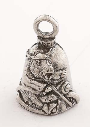 Wild Hog Guardian Biker Bell with Hanger - Motorcycle Protection Charm for Road Safety, Deter Animals & Bring Good Luck - Perfect for Harley, Cruiser & Touring Bikes