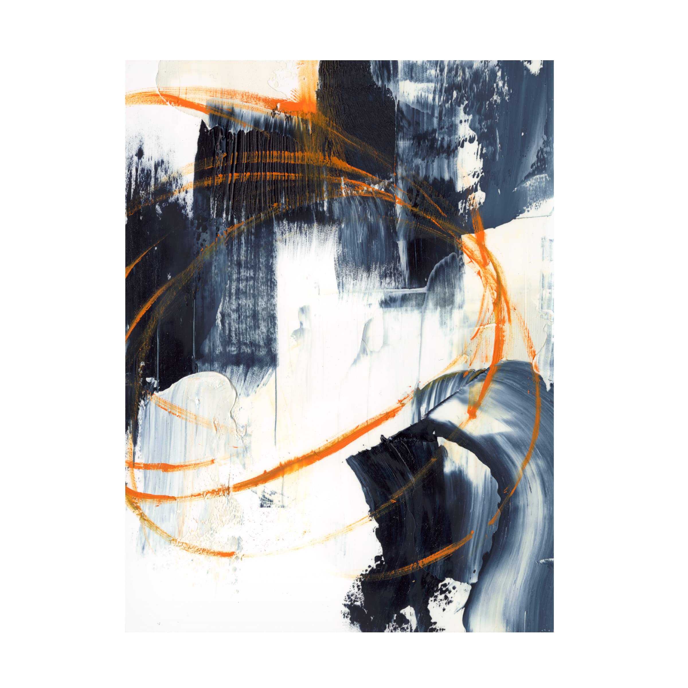 Trademark Fine Art 'Orange Rind II' Canvas Wall Art by Ethan Harper - Modern Abstract Painting for Living Room, Bedroom & Office Decor