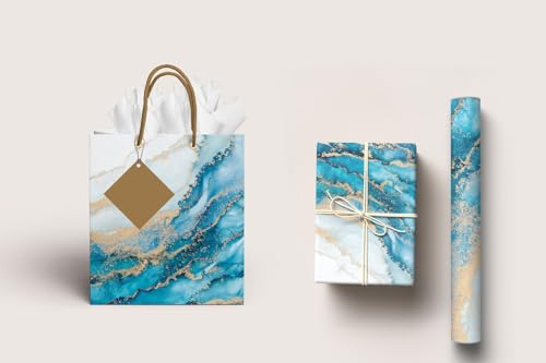 Combo Medium-Coastal Chic + Blue Marble