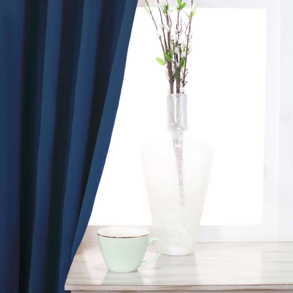 Solid Classic Modern Grommet Blackout Curtain Set - Thermal Insulated Room Darkening Drapes for Bedroom, Living Room & Home Theater (Black)