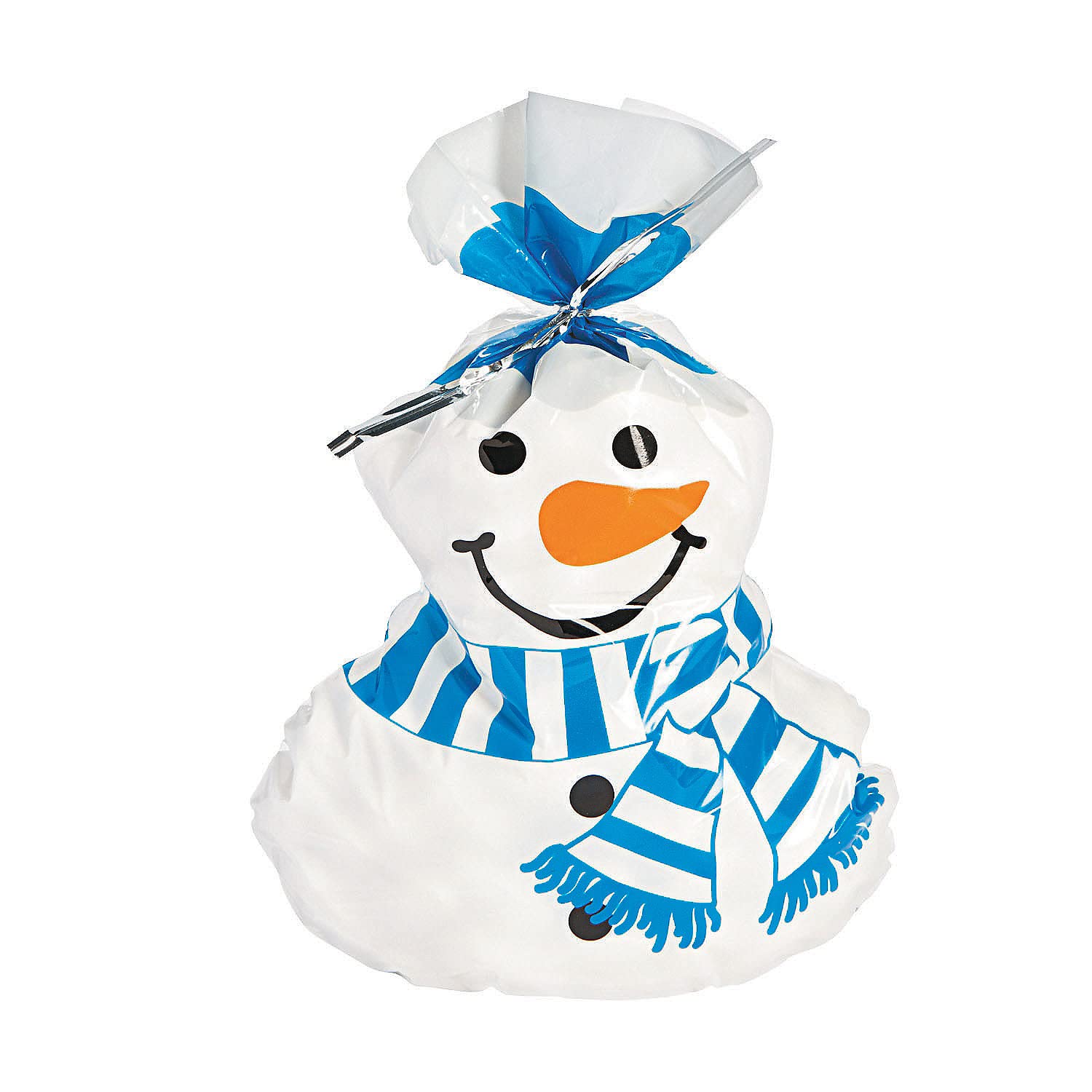 Christmas Snowman Cellophane Gift Bags for Holiday Treats, Party Favors & Candy Packaging - Perfect for Christmas Gifts, Cookie Bags & DIY Crafts