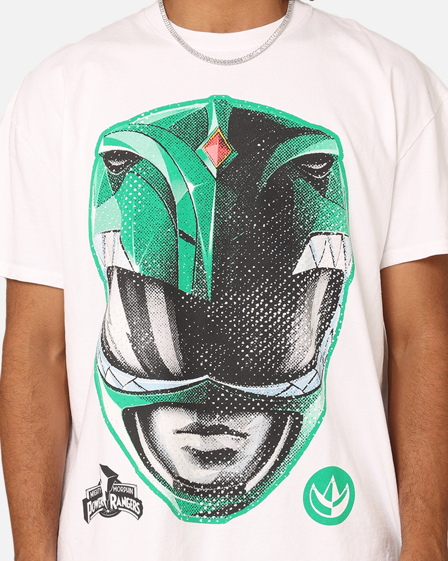 Power Rangers Green Ranger Big Head Heavyweight T-Shirt - American Thrift Style - Perfect for Cosplay, Comic Con & Fan Events