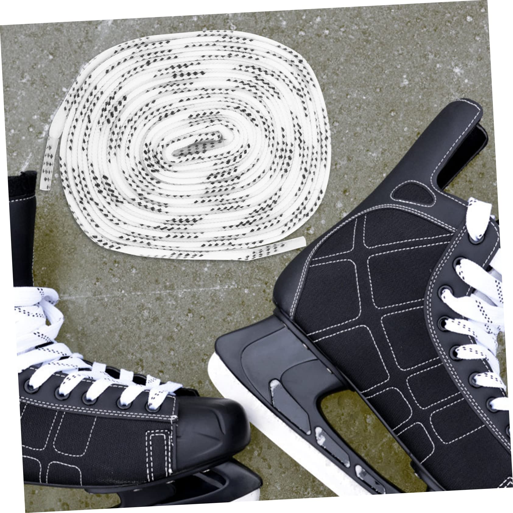 NOLITOY 2 Pairs Hockey Shoe Laces - Durable Non-Slip Athletic Shoelaces for Hockey, Running & Sports - Perfect for Athletes & Active Lifestyles