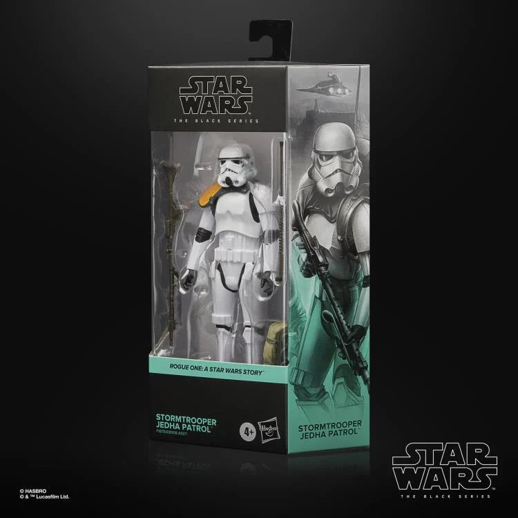 Star Wars The Black Series Stormtrooper (Jedha Patrol) 6-Inch Action Figure - Collectible Toy for Fans, Display & Role-Play Scenes