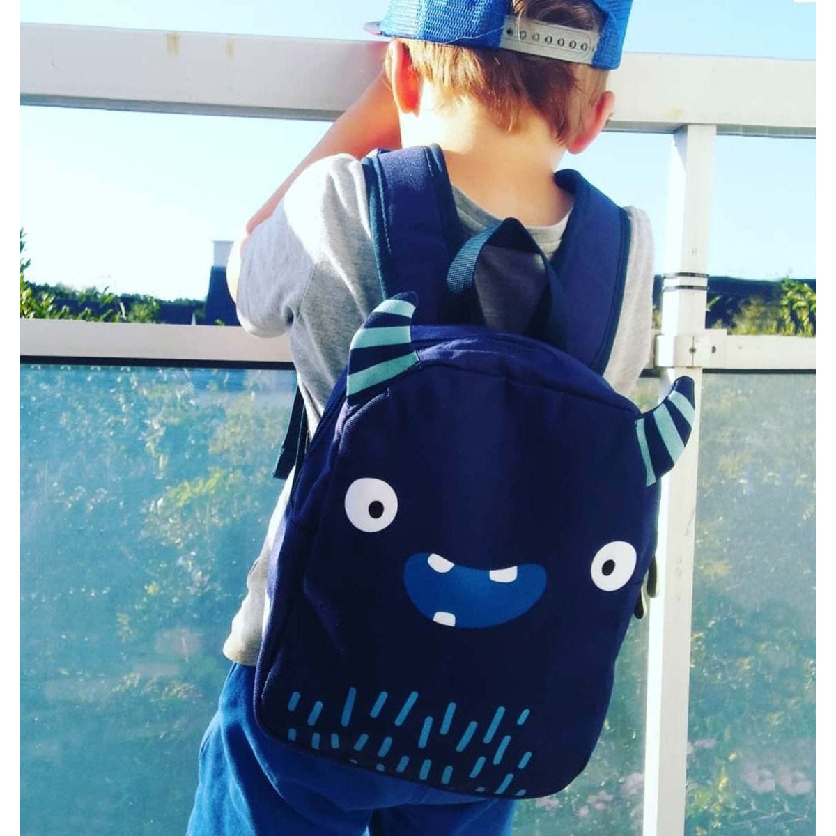 A Little Lovely Company Kids Backpack - Cute Monster Design School Bag for Boys & Girls | Perfect for Preschool, Daycare & Travel Accessories
