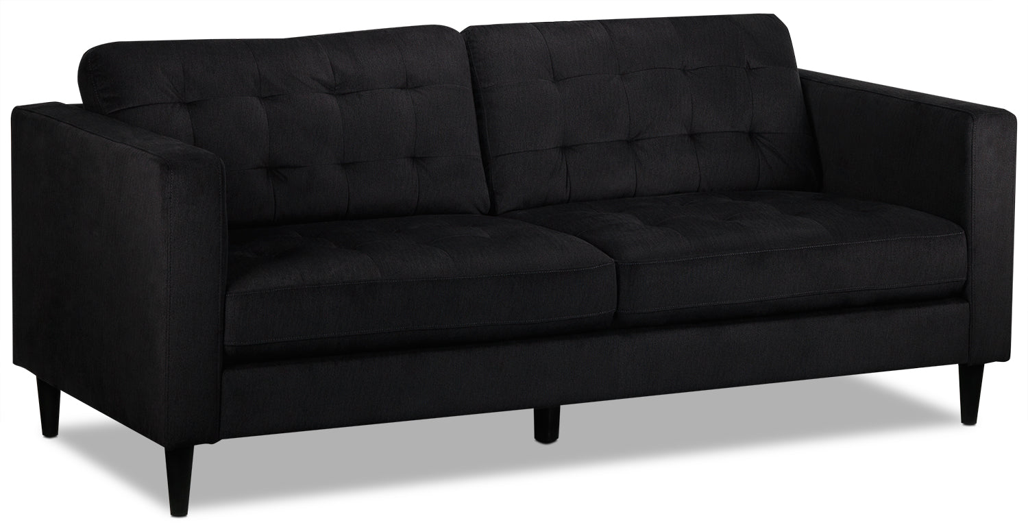 Premium Anthena Sofa and Chair Set in Charcoal - Modern Living Room Furniture for Home & Office Comfort