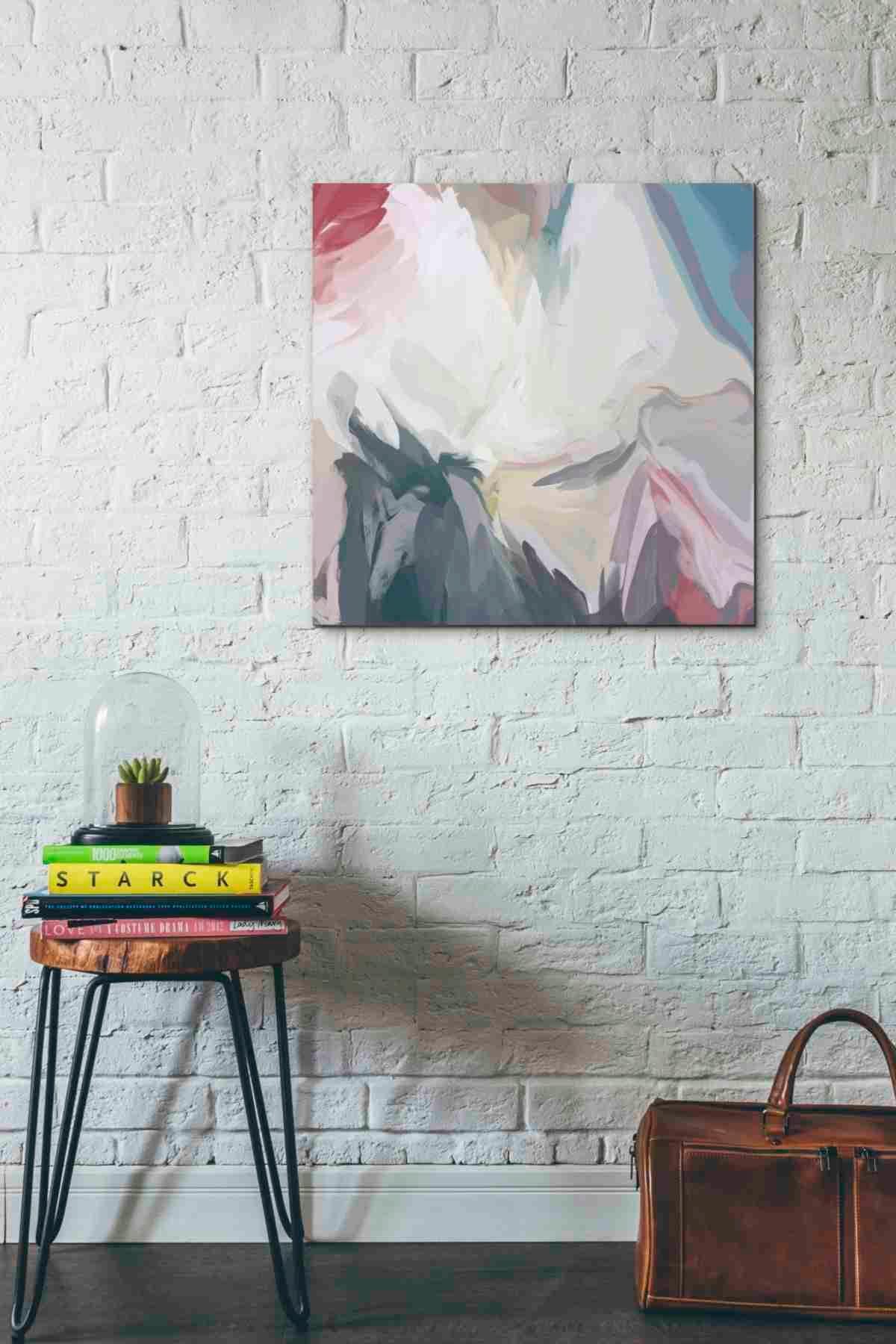 Irena Orlov 'From Day to Day 5' Abstract Canvas Wall Art - 26x26 Inch Square Modern Painting for Living Room, Bedroom & Office Decor
