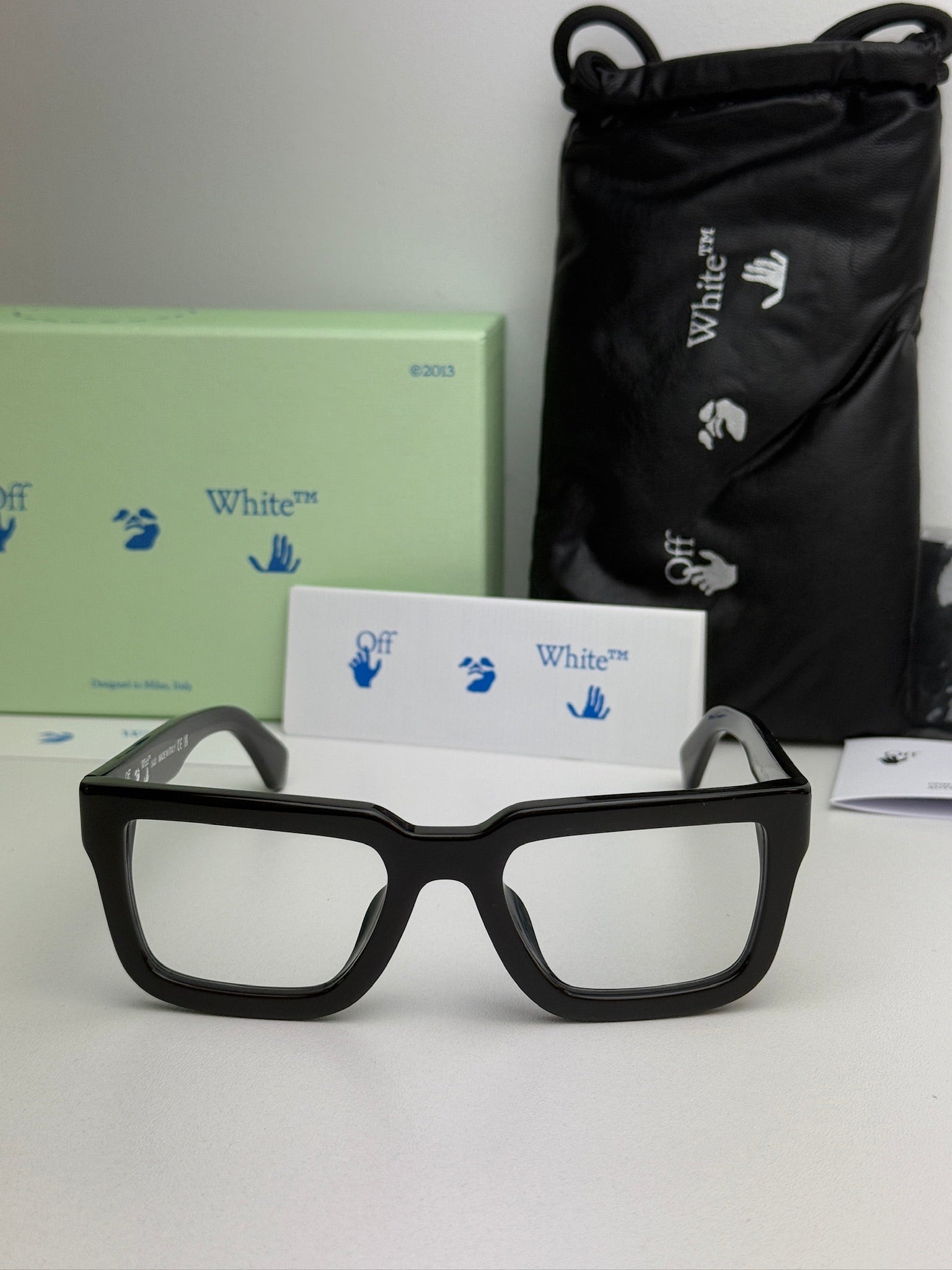 Off White Style Blue Light Blocking Glasses - 12 Frames Set for Men & Women | Computer Glasses for Eye Strain Relief | Gaming, Office & Digital Screen Use