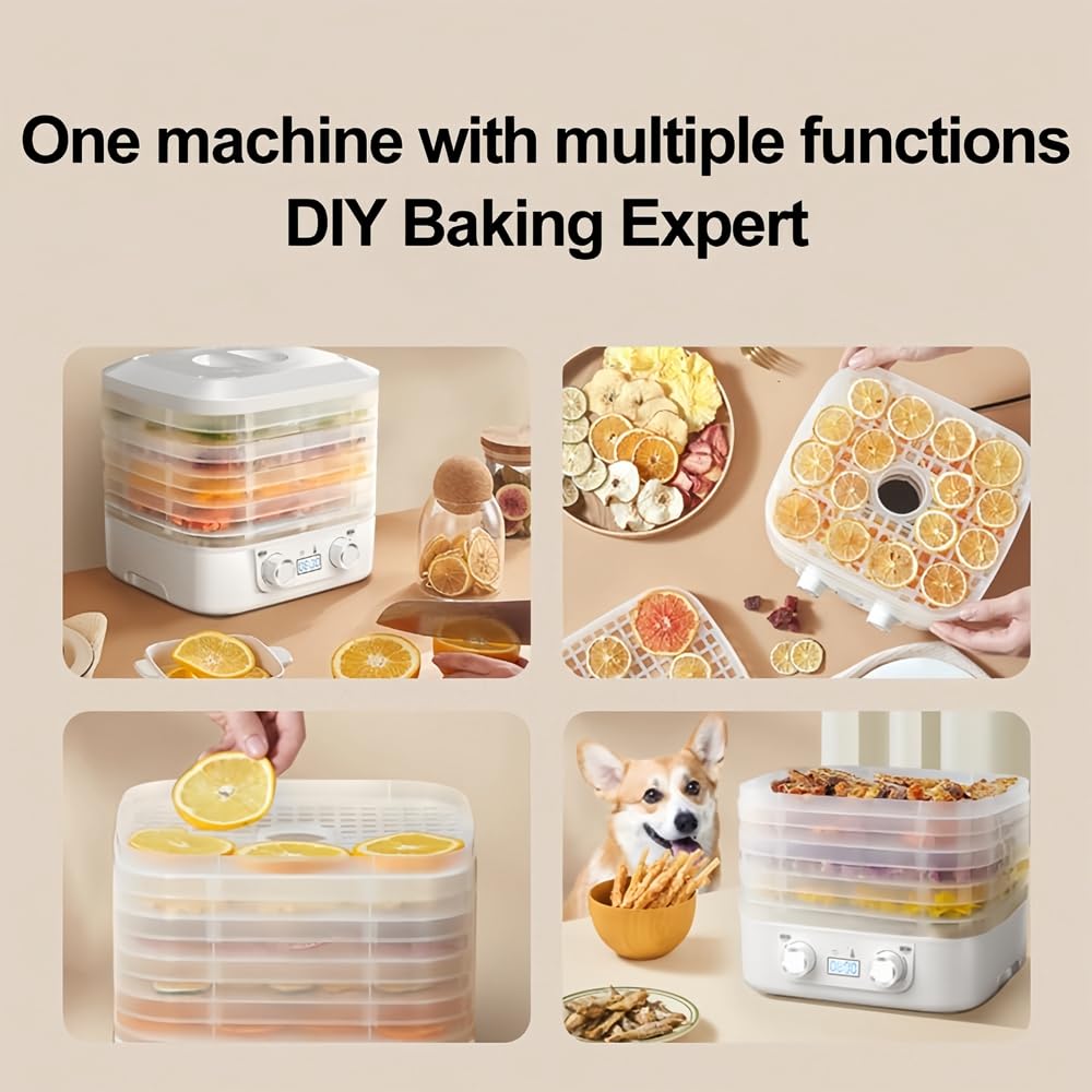 2025 New Food Freeze Dryer Machine for Home - Digital Adjustable Timer & Temperature Control - Dehydrate Candy, Snacks, Beef, Fruits, Meat & Vegetables - Perfect for Food Preservation, Camping & Emergency Prep (Blue)