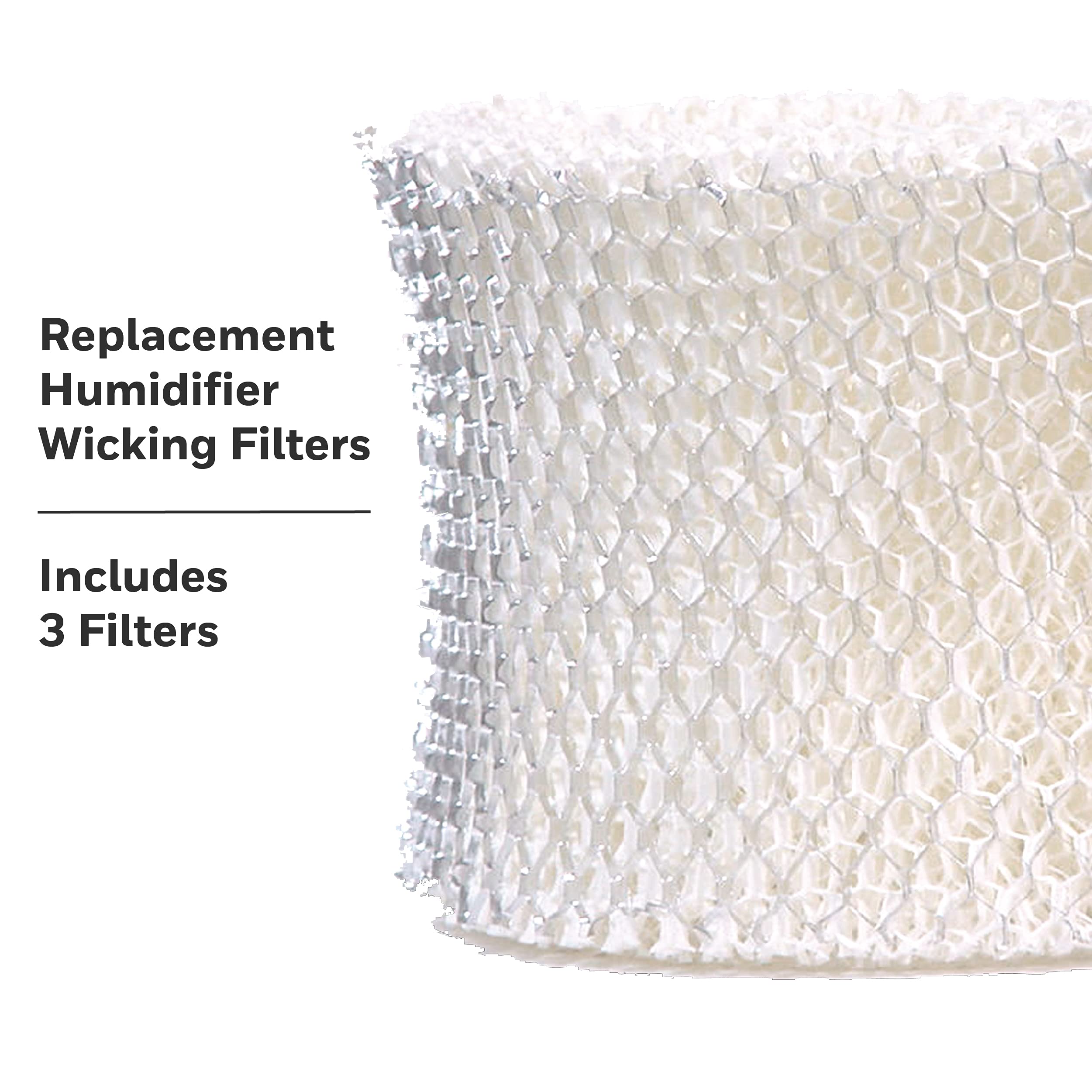 ProTec Humidifier Filter Replacement - 3 Pack Wicking Replacement Filters Compatible with Vicks Cool Mist Humidifiers & Other Models | Perfect for Bedroom, Nursery & Office Use